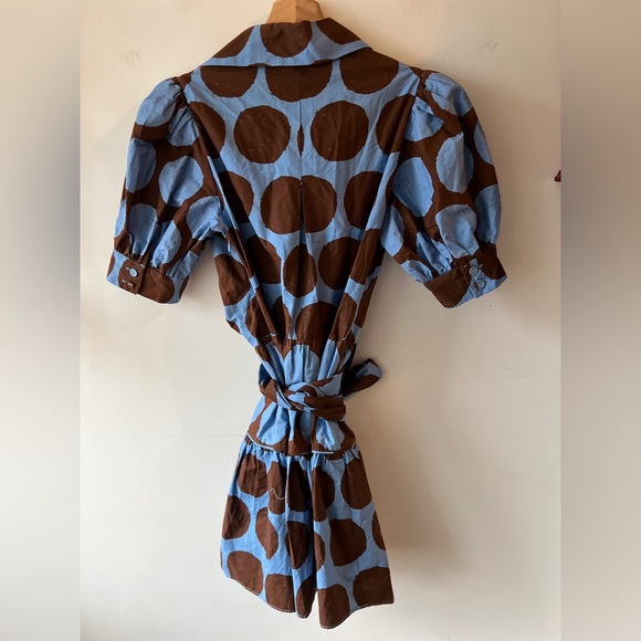 Farm Rio Short-Sleeve Bow-Front Mini Dress XXS BNWT - Picture 11 of 16